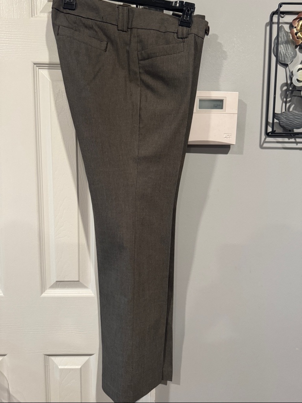 Banana Republic Straight-Leg Dress Pants in Dark Brown